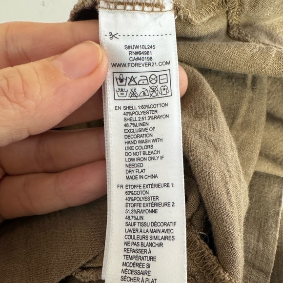 Forever 21 Grey & Dark Beige Mini Dress Size S - Picture 10 of 10